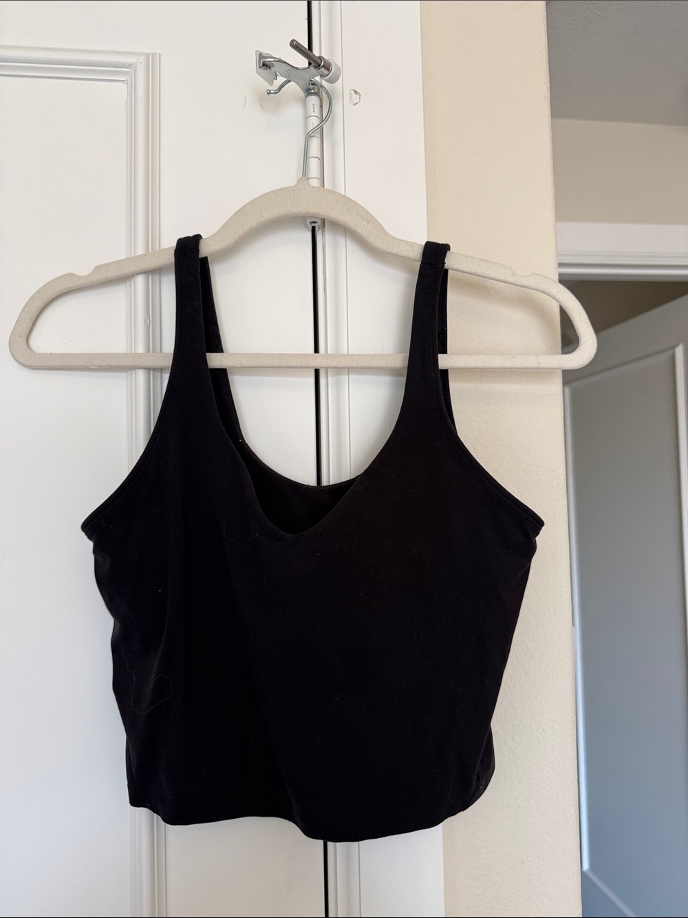lululemon athletica Black Cropped Tank
